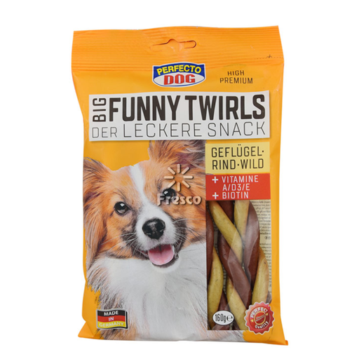 Big Funny Twirls for Dogs 160g