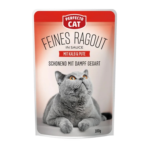 Perfecto Cat Fine Ragout Veal & Turkey