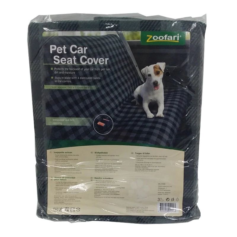 Pet Car Double Seat Cover - Zoofari