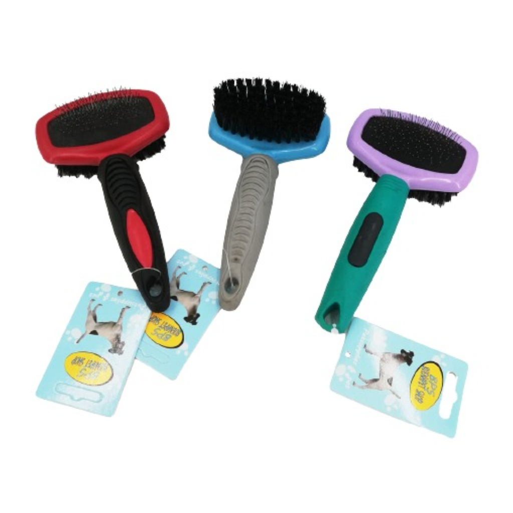 Pet Double Brush (Blue)