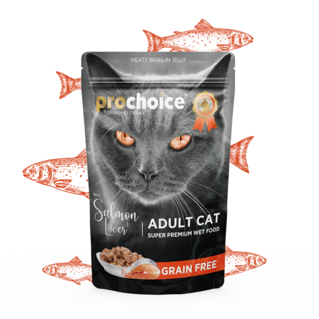 PROCHOICE Wet Cat Food With Salmon & Liver