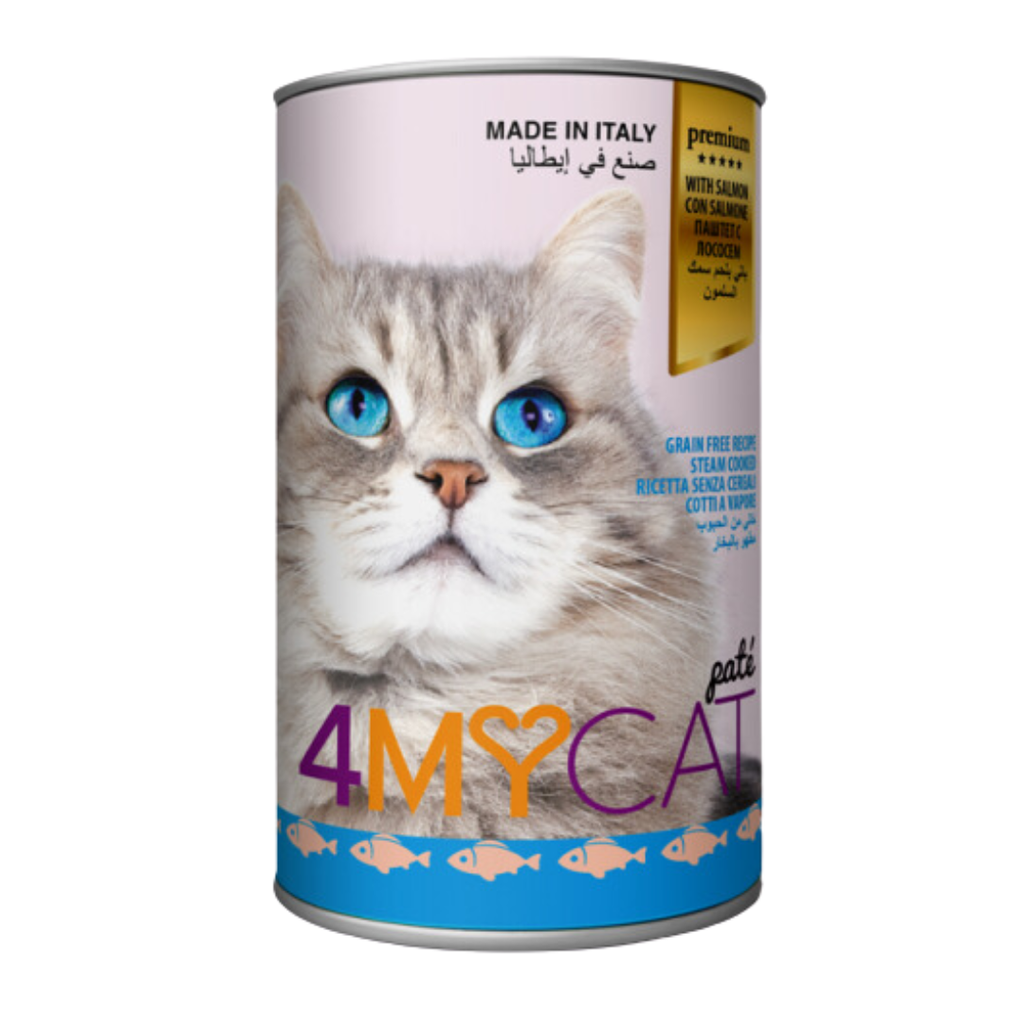 Salmon Cat Wet Food 400g - 4 My Cat