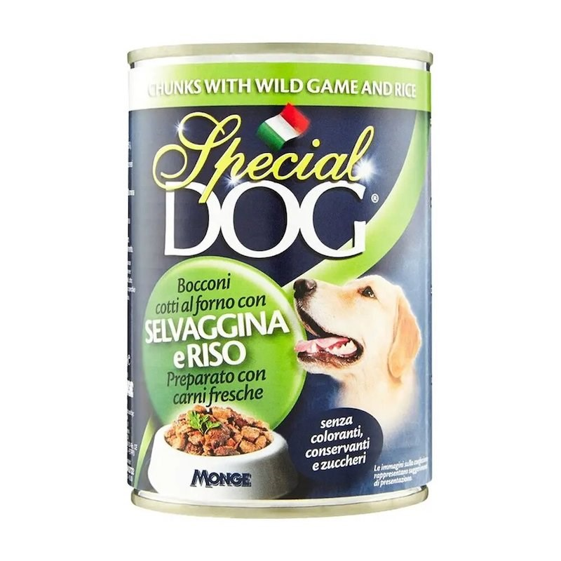 Special Dog Chuncks with wild Game and Rice