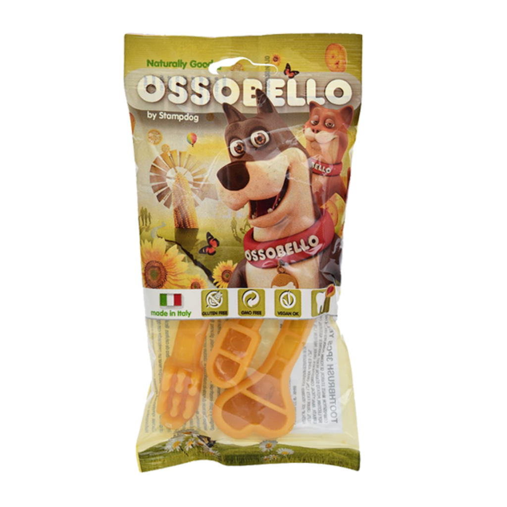 Ossobello Toothbrush Dog Treat -3pcs