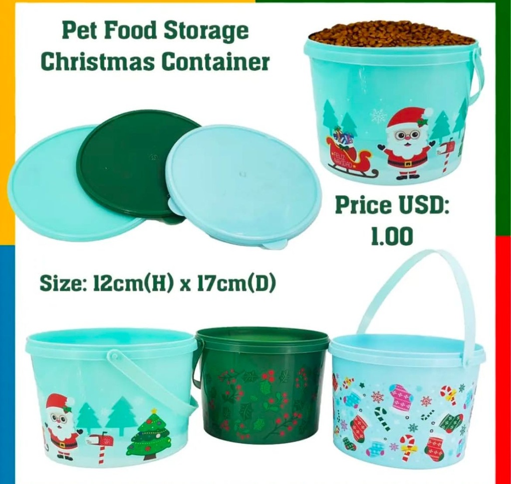 Pet Food Storage Christmas Container