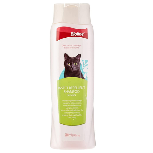 Bioline Insect Repellent Shampoo For Cats 200 Ml