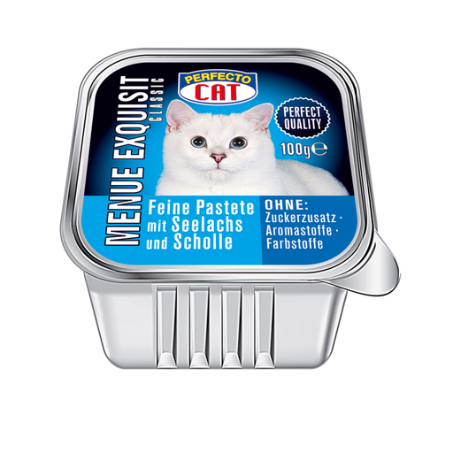 Perfecto Cat Menue Exquisit Seelachs & Scholle
